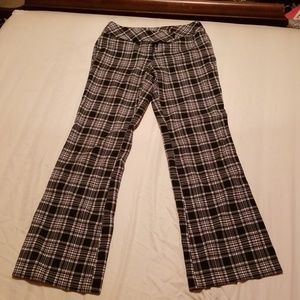 Plaid stretch flares